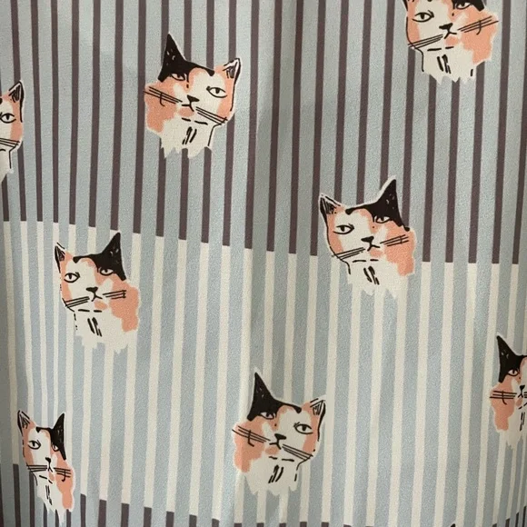 Cute calico striped Molly Bracken cat shirt for the crazy cat lady with style 😸 - Picture 4 of 4